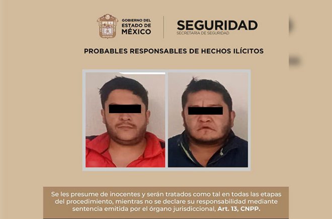 Arrestan a dos con 51 bolsas de presunta droga y camioneta de lujo en Atizapán