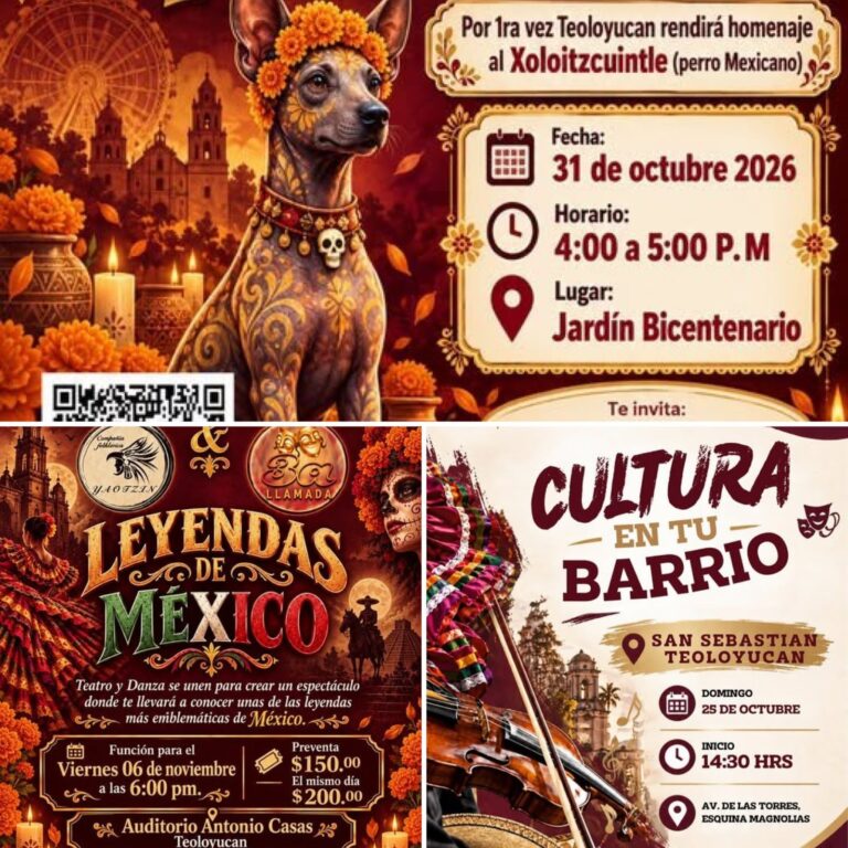 Gobierno de Teoloyucan anuncia actividades culturales en el marco de Día de Muertos