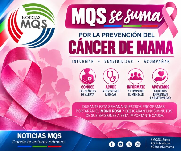 Noticias MQS se viste de rosa para sumarse a la lucha contra el cáncer de mama