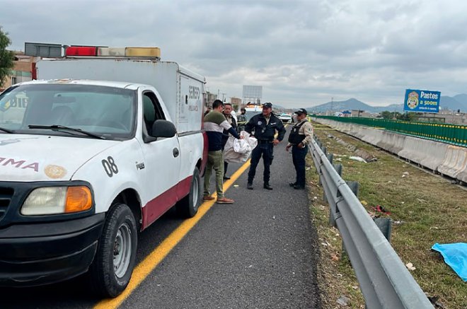 Restos de una víctima quedan dispersos tras atropellamiento en la México-Pachuca