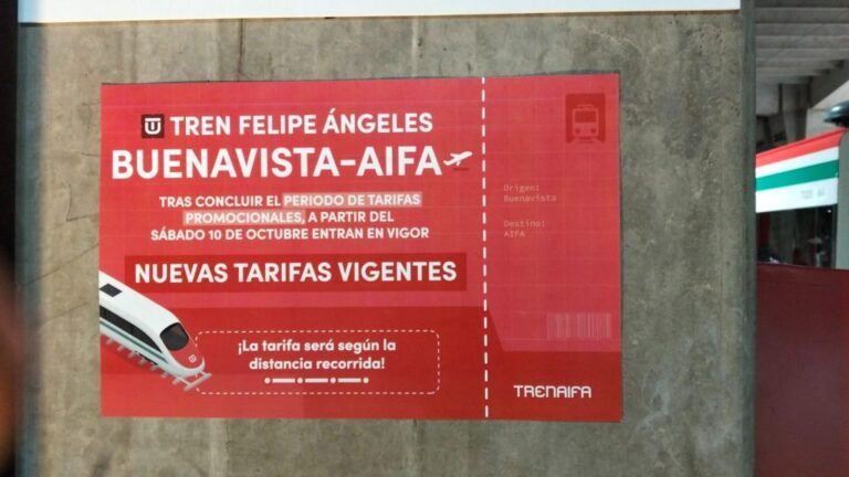 Termina costo promocional: tren Felipe Ángeles eleva sus tarifas